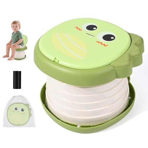 Apritsce Kinder Töpfchen, Tragbare Klapptoilette für Kinder, Töpfchen Unterwegs Kinder, Outdoor Toilettensitz Ab 1 Jahr Reisetöpfchen mit 15 Ersatzbeuteln Apritsce Kinder Töpfchen, Tragbare Klapptoilette für Kinder, Töpfchen Unterwegs Kinder, Outdoor Toilettensitz Ab 1 Jahr Reisetöpfchen mit 15 Ersatzbeuteln von Apritsce