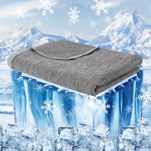 Apritsce Kühldecke 150 x 200CM, 2 in 1 Doppelseitige Kühlende Decke, Schweißableitend und Atmungsaktiv Sommerdecke Kühlend, Arc-Chill Q-Max > 0,45 Kinderdecke Sofadecke Reisedecke von Apritsce
