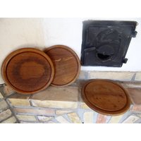 3Er Set Vintage Holz Schneidebrett - Käsebrett Metzger Block Rustikales Dekor Bauernhaus von AproShop