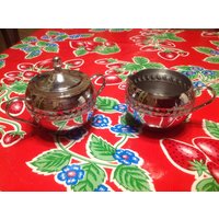 Vintage Irvinware Silber Teller Sahne Und Deckel Zucker Set - Usa Vintage Irvinware Silber Teller Sahne Und Deckel Zucker Set - Usa von ApronForest