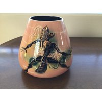 Vintage Seltene Mid-Century Modern Marc Bellaire Keramik Jungle Dancer Vase - Kalifornien von ApronForest