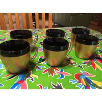 Vintage Set Von 6 Nfc Thermoisolierten Kaffeetassen - Usa von ApronForest