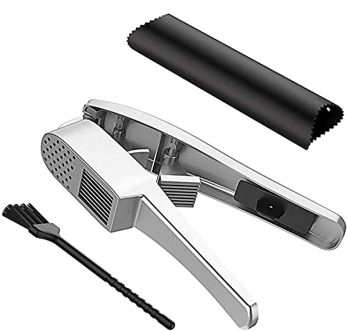 Premium 2-in-1-Knoblauchpresse & -schneider – kein Schälen nötig, Knoblauch/Ingwer/Nüsse zerkleinern – robustes Aluminium, spülmaschinenfest Premium 2-in-1-Knoblauchpresse & -schneider – kein Schälen nötig, Knoblauch/Ingwer/Nüsse zerkleinern – robustes Aluminium, spülmaschinenfest von Apronhero