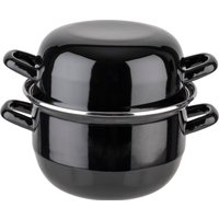 APS Kochtopf "APS Muscheltopf", Emaille, Topf und Deckel mit Funktion von Aps