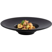 APS Kunststoffteller "NERO" Melamin, Bruchfest, Ø 29 cm, Spiegel: Ø 14 cm, 0,3 Liter von Aps