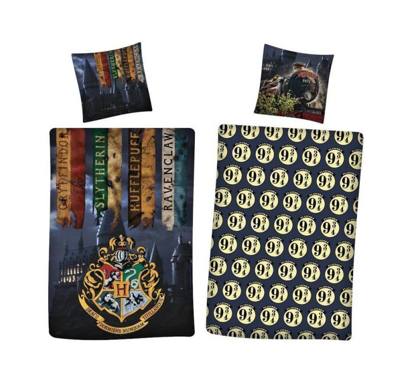 Harry Potter Bettwäsche Harry Potter Bettwäsche "neun 3/4" 140x200 cm, 100% Baumwolle, 2 teilig von Harry Potter