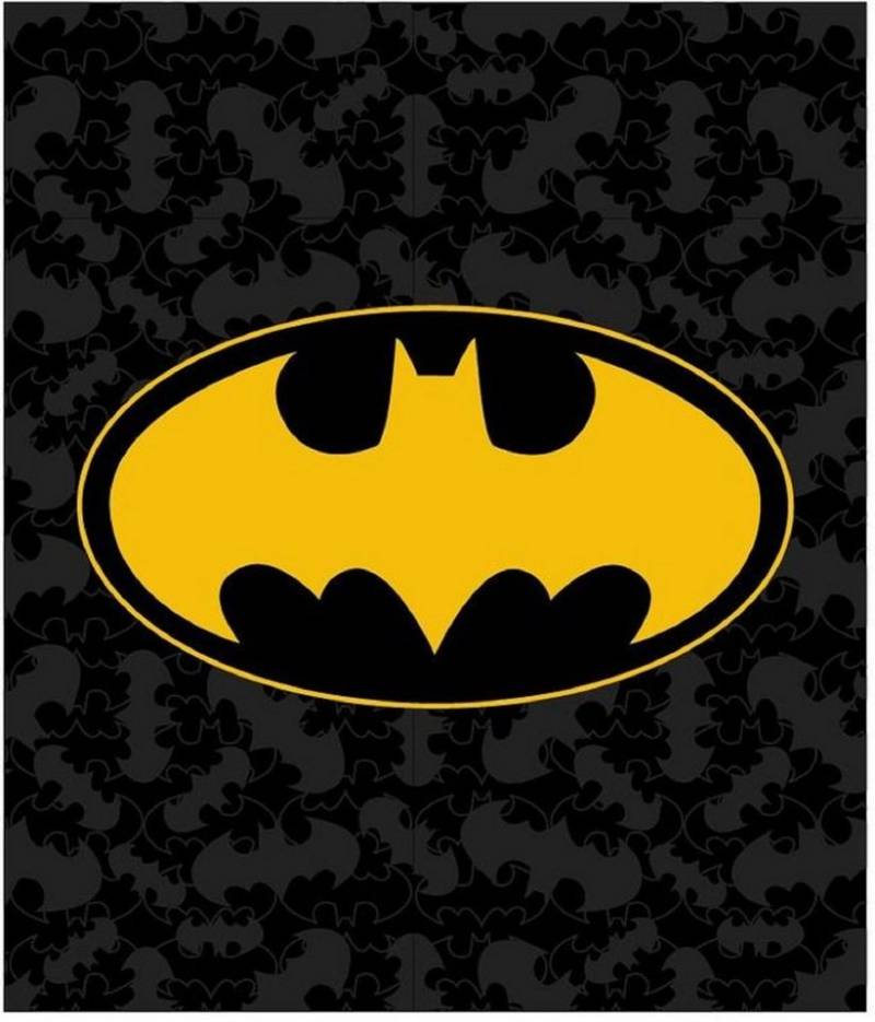 Wohndecke Batman Flauschdecke Schmusedecke Kuscheldecke 120 x 150 cm, Aptex von Aptex