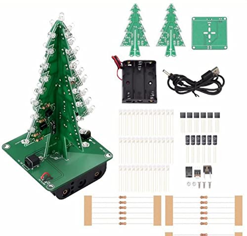 DIY elektronischer Weihnachtsbaum mit 7 Farben, LED Weihnachtsbaum 60 x 60 x136mm von AptoFun