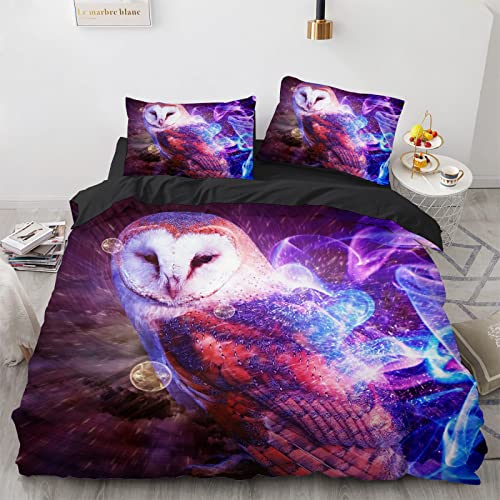 ApttEk Weiches Polyester Bettwasche135X200Cm Langlebig Und Schnell Trocknend Bettwäsche 135 X 200 cm Eule + Kissenbezug 80X80 cm Allergie Bettwäsche Set Anti Milben ApttEk Weiches Polyester Bettwasche135X200Cm Langlebig Und Schnell Trocknend Bettwäsche 135 X 200 cm Eule + Kissenbezug 80X80 cm Allergie Bettwäsche Set Anti Milben von ApttEk