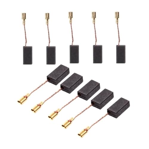 ApuaVireo&Co 10 Stück Graphit-Kupfer-Motorkohlebürsten, 15 * 8 5 mm Kohlebürste, dichter Kupferdraht ApuaVireo&Co 10 Stück Graphit-Kupfer-Motorkohlebürsten, 15 * 8 5 mm Kohlebürste, dichter Kupferdraht von ApuaVireo&Co