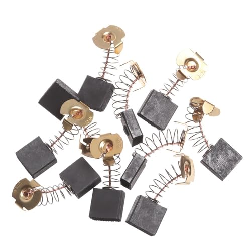 ApuaVireo&Co 10 Stück Graphit-Kupfer-Motorkohlenbürsten, Winkelschleifer for elektrische Hämmer/Bohrmaschinen, Drehwerkzeug mit dichtem Kupferdraht(7x18x16mm) von ApuaVireo&Co