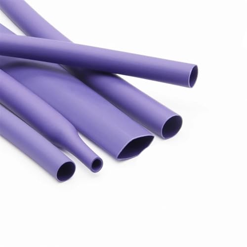 ApuaVireo&Co 1M Schrumpfschlauch Lila 2:1 Isolierung Schutz Ärmel Schrumpfschlauch Dia 1-50 Mm(20mm x 1 Meter) von ApuaVireo&Co