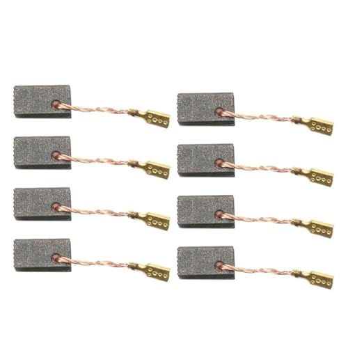 ApuaVireo&Co 8-teiliger Graphitbürsten-Ersatz, Kohlebürsten 6,5 × 8 14 mm, Elektromotor for Winkelschleifer GWS 7-100 7-125 von ApuaVireo&Co