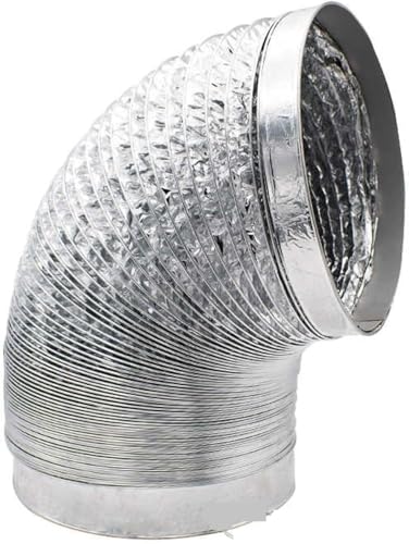 ApuaVireo&Co Abluftrohr aus Aluminium, Abluftschlauch for Lüftungsventilatoren, Abluftkanal for Trockner und Küchen(2m 150mm) von ApuaVireo&Co