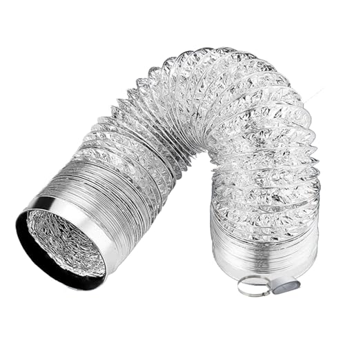 ApuaVireo&Co Abluftrohr aus Aluminium, flexibler Trockner-Entlüftungsschlauch, lange flexible Luft for tragbare Klimaanlagen, Entlüftungsrohr for Trockner, Luftzirkulationsrohr(5m 160mm) von ApuaVireo&Co