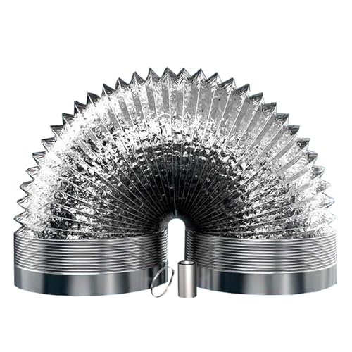 ApuaVireo&Co Abluftrohr aus Aluminium, flexibles Stretch-Flex-Air for Trockner und den Heimgebrauch, verstellbarer Entlüftungsschlauch for tragbare Klimaanlagen(3.0m 180mm) von ApuaVireo&Co