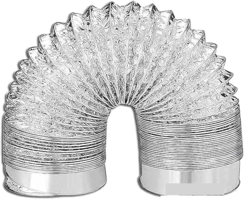 ApuaVireo&Co Aluminium-Abluftrohr, for Trocknerbelüftung, flexible Abluftleitung for Klimaanlagen, Luftkanal(5m 160mm) von ApuaVireo&Co