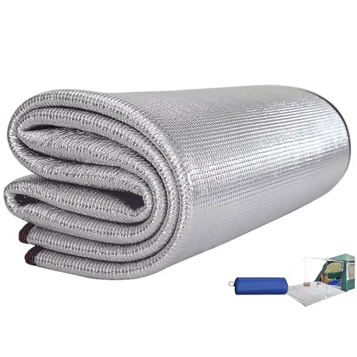 ApuaVireo&Co Aluminium-Isomatte, Schaumstoffmatten, Isomatte for Camping, Isolierdecke, Faltbare Zeltmatte, Thermomatte, 7 mm dick(1.5 x 2m) von ApuaVireo&Co