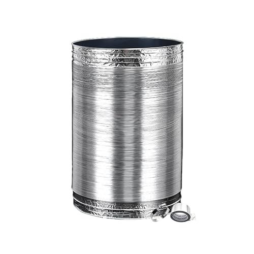ApuaVireo&Co Aluminium-Lüftungskanalschlauch, 2-lagig, for Trockner, HVAC, Dunstabzugshaube, mehrere Größen(2m,80mm) von ApuaVireo&Co