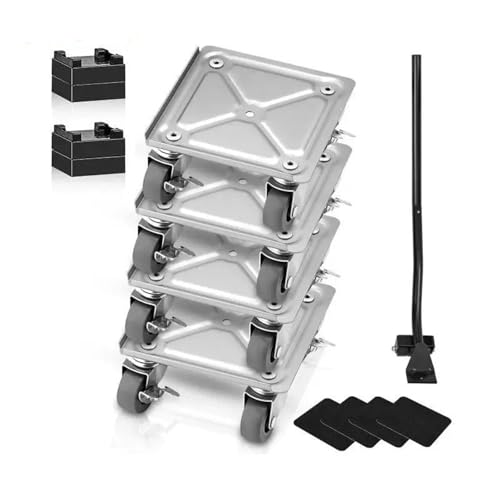 ApuaVireo&Co Autotransportwagen, 360°-Drehung, Industriemaschinentransporter, Palettenwagen, Transportwagen for schwere Möbel, Autotransporter(500lbs) von ApuaVireo&Co