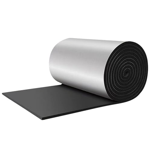 ApuaVireo&Co Dampfsperre, Wärmedämmung, Aluminiumfolie, Membran, Heizkörper, reflektierende Isolierfolie, Schallabsorption, 5 mm dick(1mx3m) von ApuaVireo&Co