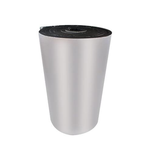 ApuaVireo&Co Dampfsperre und Wärmedämmung, feuerfeste Membran aus Aluminiumfolie, 5 mm dick, Selbstklebende Wärmedämmrolle for Dachböden, Schallschutzmatte(1mx3m) von ApuaVireo&Co