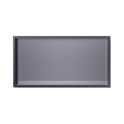ApuaVireo&Co Duschablage, Badezimmer-Wandnische, Edelstahl-Duschnische mit LED-Beleuchtung, Mehrfarbig(Light Gray,70x28x12.5cm) von ApuaVireo&Co