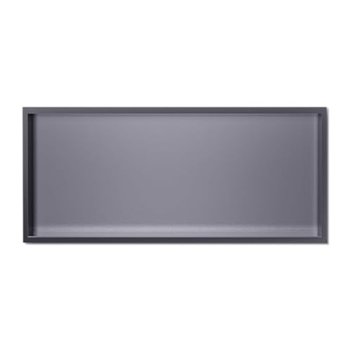 ApuaVireo&Co Duschablage, Badezimmer-Wandnische, Edelstahl-Duschnische mit LED-Beleuchtung, Mehrfarbig(Light Gray,90x28x12.5cm) von ApuaVireo&Co