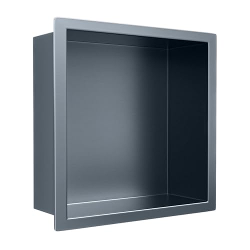 ApuaVireo&Co Duschablage, Badezimmer-Wandnische, Einbau-Duschnische, Edelstahl, Goldgrau, 12,5 x 4,9 Zoll(Grey) von ApuaVireo&Co