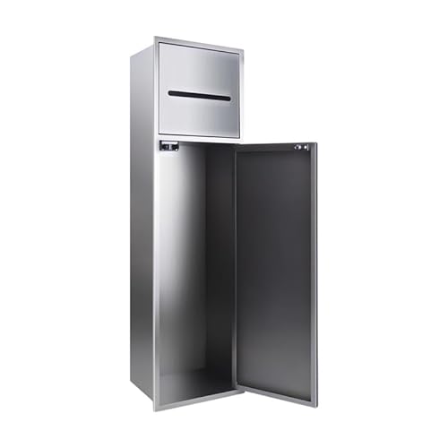 ApuaVireo&Co Duschablage, Edelstahl Badezimmer Dusche Nische mit Mülleimer Keine Fliesen erforderlich Grau(68x20x14cm) von ApuaVireo&Co