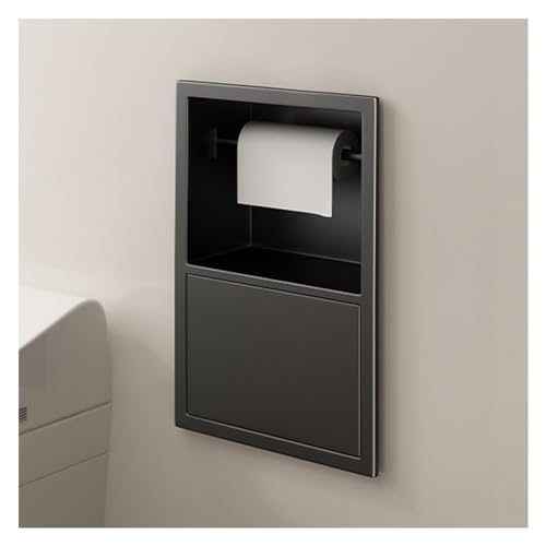 ApuaVireo&Co Duschablage, Edelstahl Badezimmer Duschnische Multicolor(Black,23X17X12cm) von ApuaVireo&Co