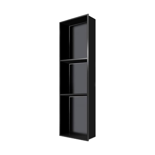 ApuaVireo&Co Duschablage, Edelstahl-Duschaufbewahrungsnische, Badezimmer-Wand-Organizer, Keine Fliesen erforderlich, Mehrfarbig(Black,90x28x12.5cm) von ApuaVireo&Co