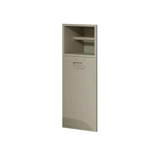 ApuaVireo&Co Duschablage, Edelstahl-Duschennische, Toilettenpapier-Aufbewahrungsregal mit Toilettenbürstenhalter for die Badezimmeraufbewahrung in Messing, Schwarz, Grau(Brass,30x50x14cm) von ApuaVireo&Co