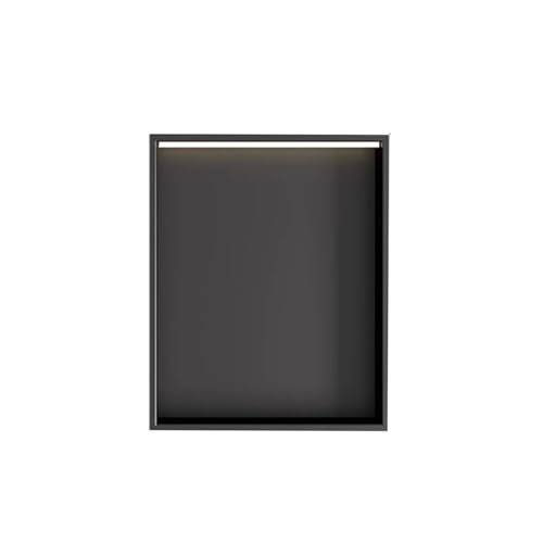 ApuaVireo&Co Duschablage, Edelstahl Einbaudusche Nische Badezimmer Keine Fliesen erforderlich Multicolor(Black,320x320x125mm) von ApuaVireo&Co