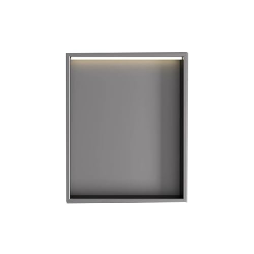 ApuaVireo&Co Duschablage, Edelstahl Einbaudusche Nische Badezimmer Keine Fliesen erforderlich Multicolor(Grey,320x320x125mm) von ApuaVireo&Co