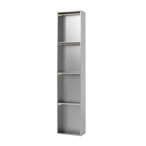 ApuaVireo&Co Duschablage, Edelstahl Einbaudusche Nische Badezimmer Keine Fliesen erforderlich Multicolor(Light Gray,1200x280x125mm) von ApuaVireo&Co