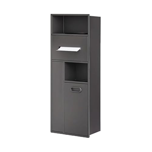 ApuaVireo&Co Duschablage, Edelstahl Einbaudusche Nische Keine Fliesen Doppelschicht Regal Multicolor(Grey,30x78x14cm) von ApuaVireo&Co