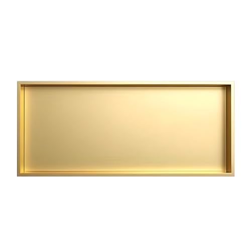 ApuaVireo&Co Duschablage, Einbau-Duschnische aus Edelstahl 304, wasserdicht, Keine Fliesen erforderlich, Gold, 72 x 32 x 12,5 cm ApuaVireo&Co Duschablage, Einbau-Duschnische aus Edelstahl 304, wasserdicht, Keine Fliesen erforderlich, Gold, 72 x 32 x 12,5 cm von ApuaVireo&Co