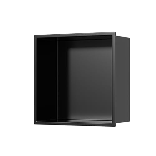 ApuaVireo&Co Duschablage, Eingebettete Nassraum-Nische, Duschnische, Edelstahl, gebürstetes Nickel, quadratische Ecken, mehrere Etagen(One Floor) von ApuaVireo&Co