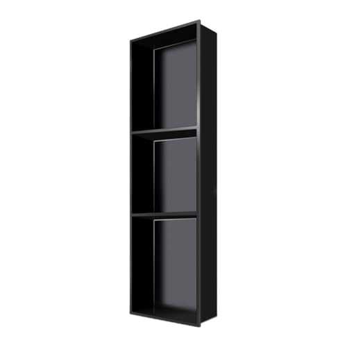 ApuaVireo&Co Duschablage, Wand-Duschnische, Keine Fliesen erforderlich, 1 bis 4 Ebenen, Edelstahl, Schwarz und Grau(Black,90x28x12.5cm) von ApuaVireo&Co
