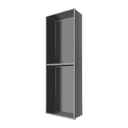 ApuaVireo&Co Duschablage, Wand-Duschnische, Keine Fliesen erforderlich, 1 bis 4 Ebenen, Edelstahl, Schwarz und Grau(Grey,70x28x12.5cm) von ApuaVireo&Co