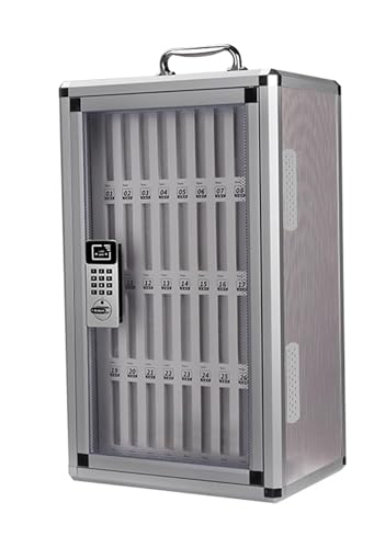 ApuaVireo&Co Handy-Organizer, Handy-Aufbewahrungsschrank mit Zahlenschloss, leicht zu tragende Handy-Aufbewahrungsbox(31x21 x 52 m/12x8x20in) von ApuaVireo&Co