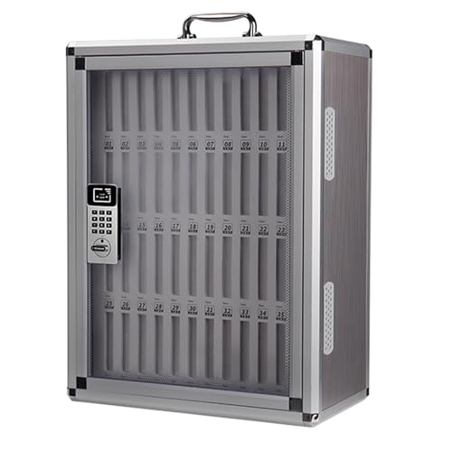 ApuaVireo&Co Handy-Organizer, Handy-Aufbewahrungsschrank mit Zahlenschloss, leicht zu tragende Handy-Aufbewahrungsbox(39x21x52cm/15x8x20in) von ApuaVireo&Co