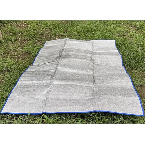 ApuaVireo&Co Isomatte Alu Campingmatte Bodenunterlage Picknick Faltbare Folienmatte Thermodecke Zeltmatte(1.2 x 2m) von ApuaVireo&Co