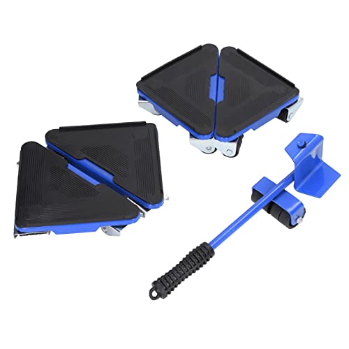 ApuaVireo&Co Möbelheber, 300 kg Tragkraft, 5-teilig, Universalrad, mit Rädern for Bewegen(Blue) von ApuaVireo&Co