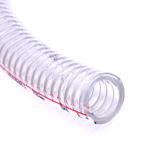 ApuaVireo&Co PVC-Stahldrahtschlauch, Hochleistungs-Stahldraht-Flexrohr, transparentes PVC-Drahtrohr for Industriegebäude, Wandstärke 4 mm(Inner diameter:80mm) von ApuaVireo&Co