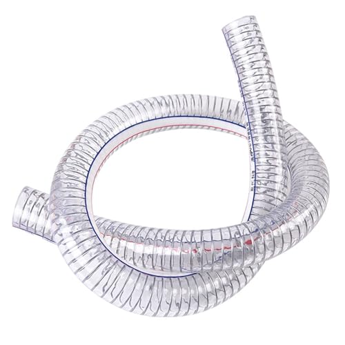 ApuaVireo&Co PVC-Stahldrahtschlauch, robuster flexibler Stahldrahtschlauch, transparenter PVC-Drahtschlauch for Luftkanäle, Innendurchmesser 5 cm(Thickness:6mm) von ApuaVireo&Co