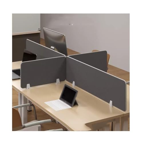 ApuaVireo&Co Schreibtisch-Sichtschutzplatte, Grau, 30 x 30 cm(30X120CM) von ApuaVireo&Co