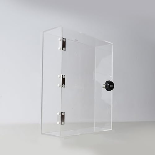 ApuaVireo&Co Transparente Handy-Schließbox aus Acryl, Handy-Schließfach mit Schloss, leicht zu reinigen(24x8x31cm/9x3x12in) von ApuaVireo&Co