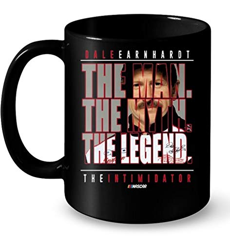 Apular Dale Earnhardt Kaffeetasse mit Aufschrift "The Man The Myth The Legend The Intimidator", 325 ml von Apular
